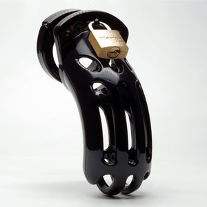 CB-X The Curve Black Male Chastity Cock Cage Kit 3.75 Inch Buy in Singapore LoveisLove U4Ria 