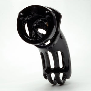 CB-X The Curve Black Male Chastity Cock Cage Kit 3.75 Inch Buy in Singapore LoveisLove U4Ria 