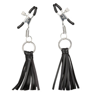 CalExotics Nipple Play Playful Tassels Nipple Clamps Black love is love buy sex toys singapore u4ria