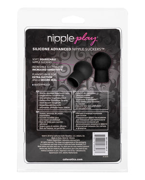 CalExotics Nipple Play Silicone Advanced Nipple Suckers Black
