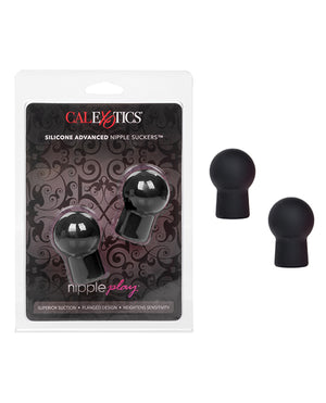 CalExotics Nipple Play Silicone Advanced Nipple Suckers Black