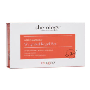 CalExotics She-ology Interchangeable Weighted Kegel Set Multi Colour Buy in Singapore LoveisLove U4Ria 