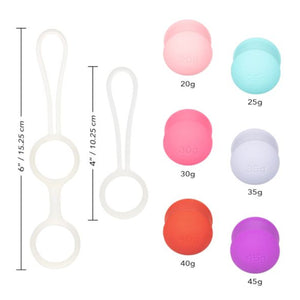 CalExotics She-ology Interchangeable Weighted Kegel Set Multi Colour Buy in Singapore LoveisLove U4Ria 