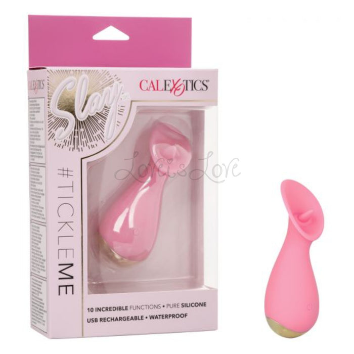 CalExotics Slay TickleMe Rechargeable Silicone Clitoral Vibe 4.5 Inch