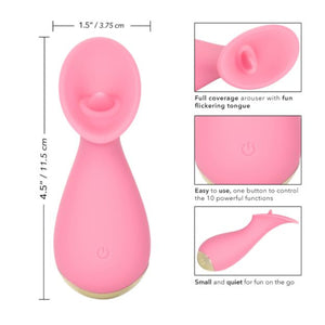CalExotics Slay TickleMe Rechargeable Silicone Clitoral Vibe 4.5 Inch Buy in Singapore LoveisLove U4Ria 