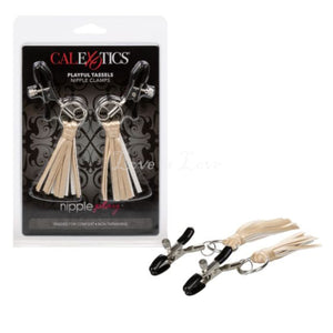 CalExotics Nipple Play Playful Tassels Nipple Clamps Gold Buy in Singapore LoveisLove U4ria 