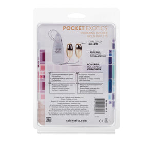 CalExotics Pocket Exotics Vibrating Double Bullets Gold, SIlver or Glow in the Dark buy in Singapore LoveisLove U4ria