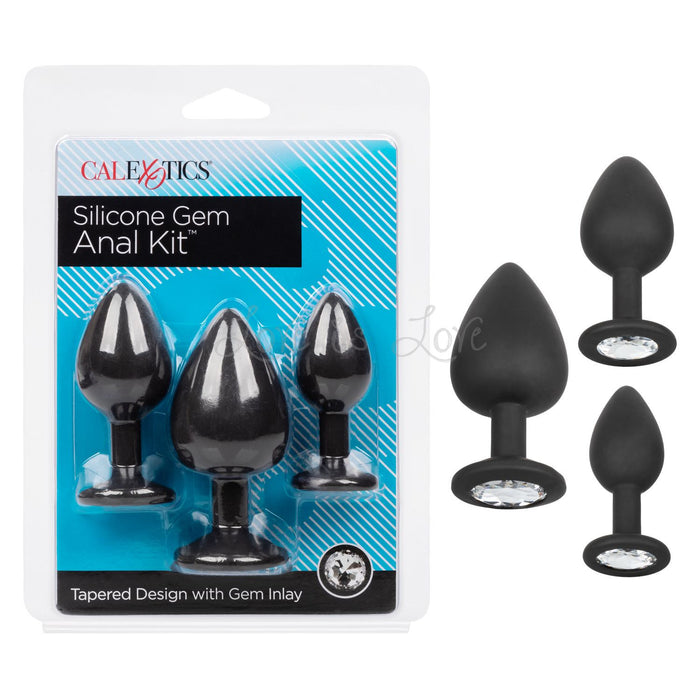 CalExotics Silicone Gem Anal Kit Set of 3