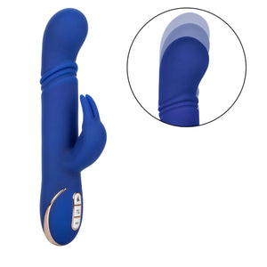 Calexotics Jack Rabbit Signature Heated Silicone Thrusting G Rabbit Blue Buy in Singapore LoveisLove U4Ria 