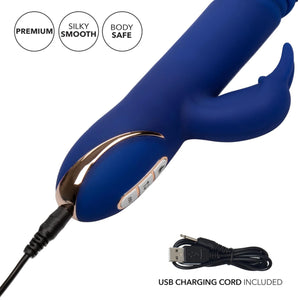 Calexotics Jack Rabbit Signature Heated Silicone Thrusting G Rabbit Blue Buy in Singapore LoveisLove U4Ria 