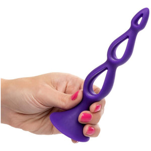 Calexotics Booty Call Silicone Triple Probe Purple Buy in Singapore LoveisLove U4ria 