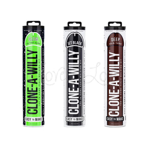 Clone-A-Willy Kit Glow-In-The-Dark Or Jet Black or Deep Tone Buy in Singapore LoveisLove U4Ria