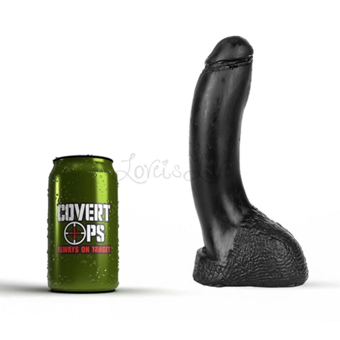 Covert Ops Maverick Dildo Black (Full Length 22 CM)