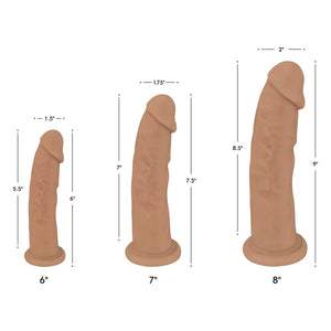 Curve Toys FLESHSTIXXX Silicone Silexpan Dildo 6 Inch