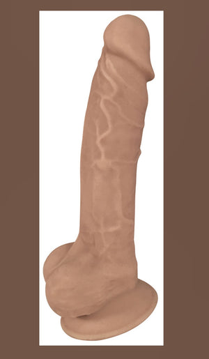 Curve Toys FLESHSTIXXX Silicone Silexpan Dildo with Balls 7 inch or 9 Inch