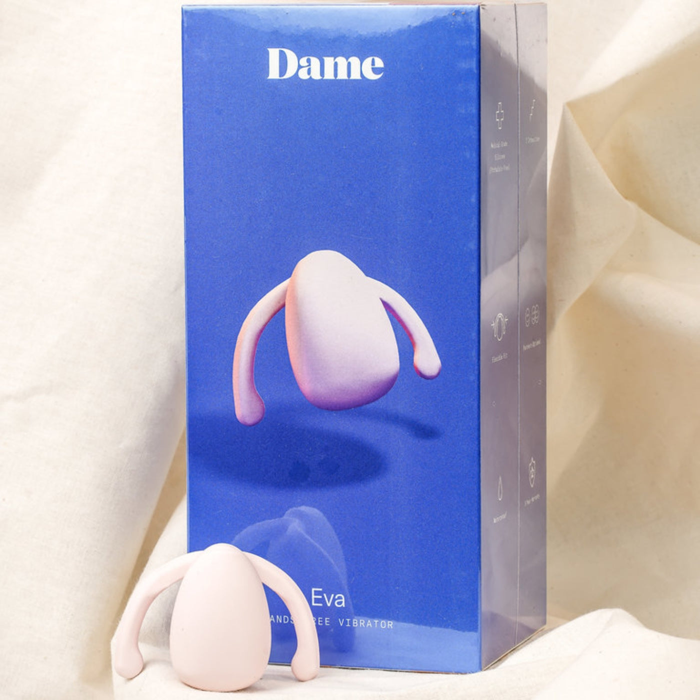 Dame Products Eva Hands-Free Couples Clitoral Vibrator Love is Love Dame Products Eva Hands-Free Couples Clitoral Vibrator Love is Love