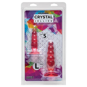 Doc Johnson Crystal Jellies Anal Delight Trainer Kit or Plug Large 5 Inch (New Packaging)