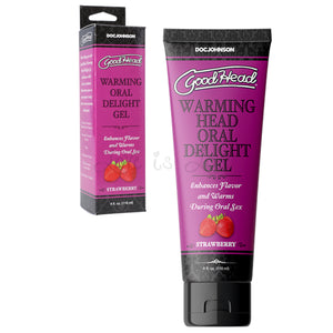 Doc Johnson GoodHead Warming Head Oral Delight Gel Strawberry 4 fl. oz 118 ML Buy in Singapore LoveisLove U4Ria 