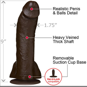 Doc Johnson Mr. Marcus 9 Inch Realistic FIRMSKYN Cock And Balls With Removable Suction Cup (Good Reviews)