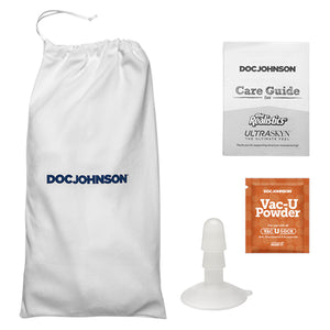 Doc Johnson Signature Cocks Chad White 8.5 Inch ULTRASKYN Cock with Removable Vac-U-Lock Suction Cup Vanilla buy in Singapore Loveislove U4ria 