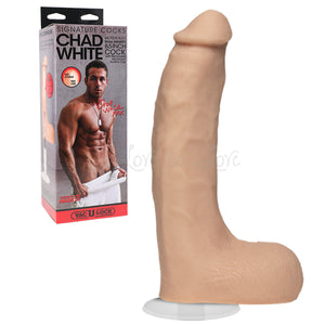 Doc Johnson Signature Cocks Chad White 8.5 Inch ULTRASKYN Cock with Removable Vac-U-Lock Suction Cup Vanilla buy in Singapore Loveislove U4ria 