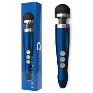 Doxy Die Cast 3R Rechargeable Wand Massager Blue Flame Buy in Singapore LoveisLove U4Ria 