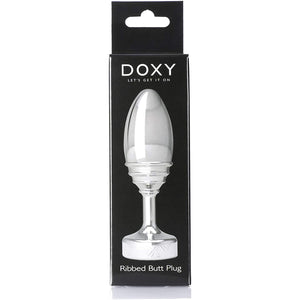 Doxy Metal Butt Plug Ribbed Buy in Singapore LoveisLove U4Ria 