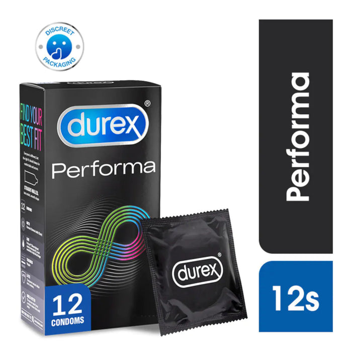 Durex Performa Extended Pleasure Condoms 3 pcs or 12 pcs (New Packaging)