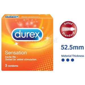 Durex Sensation Condom 3pcs Buy in Singapore LoveisLove U4Ria 