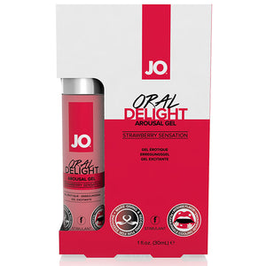 System JO Oral Delight Arousal Gel Strawberry Sensation or Vanilla Thrill 30 ml / 1 fl oz Buy in Singapore LoveisLove U4Ria