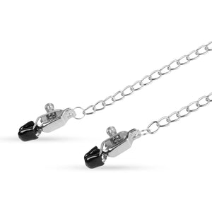 Easytoys Big Nipple Clamps With Chain Silver  love is love buy sex toys in singapore u4ria loveislove