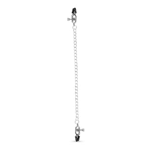 Easytoys Big Nipple Clamps With Chain Silver  love is love buy sex toys in singapore u4ria loveislove