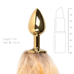 Easytoys Fox Tail Plug No. 1 - Gold love is love buy sex toys in singapore u4ria loveislove