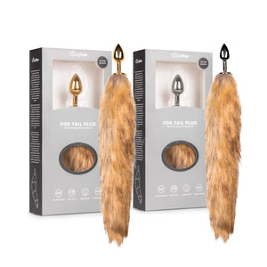 Easytoys Fox Tail Plug No. 1 - Silver or Gold love is love buy sex toys in singapore u4ria loveislove