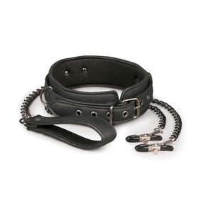 Easytoys Leather Collar With Nipple Chains Buy in Singapore LoveisLove U4Ria 