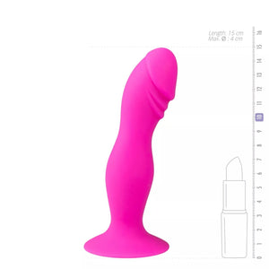 Easytoys Silicone Pleaser Anal Dildo with Suction Cup 15 cm Pink love is love buy sex toys in singapore u4ria loveislove