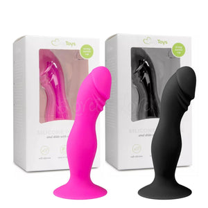 Easytoys Silicone Pleaser Anal Dildo with Suction Cup 15 cm Black or Pink love is love buy sex toys in singapore u4ria loveislove