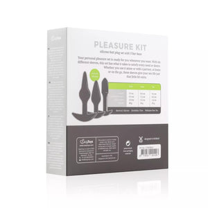 Easytoys Silicone Pleasure Kit Anal Plug Set of 3 with T-bar Base love is love buy sex toys in singapore u4ria loveislove