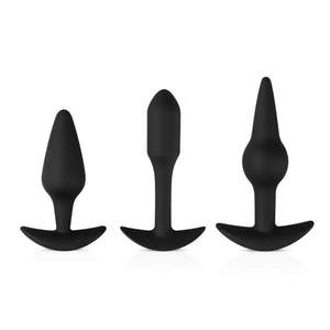 Easytoys Silicone Pleasure Kit Anal Plug Set of 3 with T-bar Base love is love buy sex toys in singapore u4ria loveislove