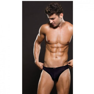 Envy Menswear Microfiber Thong Black S/M, M/L or L/XL Buy in Singapore LoveisLove U4Ria 