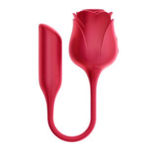 Erocome Coronaborealis Rose Suction Toy with Vibrator in Deep Rose Buy in Singapore LoveisLove U4Ria
