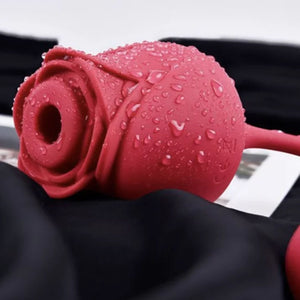 Erocome Coronaborealis Rose Suction Toy with Vibrator in Deep Rose Buy in Singapore LoveisLove U4Ria