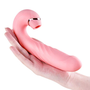 Erocome Draco Thrusting Heating Vibrator with Clitoral Suction in Pink Buy in Singapore LoveisLove U4Ria