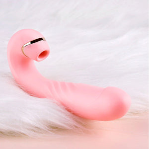Erocome Draco Thrusting Heating Vibrator with Clitoral Suction in Pink Buy in Singapore LoveisLove U4Ria