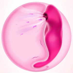 Erocome Equuleus Clitoral Suction Toy with Tongue and G Spot Vibrator in Cerise Buy in Singapore LoveisLove U4Ria