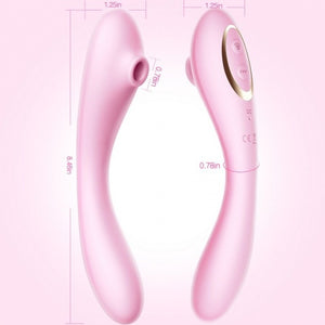 Erocome Andromeda 2-IN-1 Clit Sucking G-spot Warming Vibrator Pink or Red