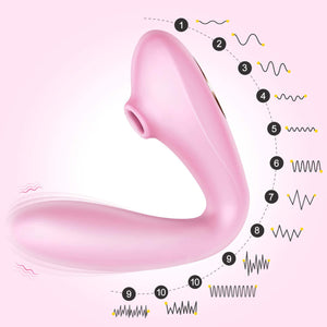 Erocome Andromeda 2-IN-1 Clit Sucking G-spot Warming Vibrator Pink or Red Buy in Singapore LoveisLove U4Ria 