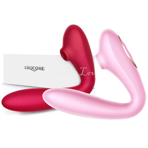 Erocome Andromeda 2-IN-1 Clit Sucking G-spot Warming Vibrator Pink or Red Buy in Singapore LoveisLove U4Ria 