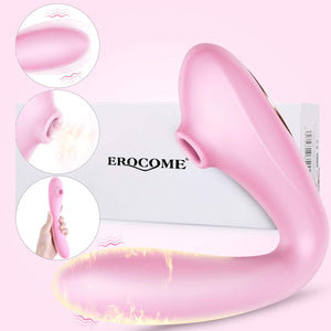 Erocome Andromeda 2-IN-1 Clit Sucking G-spot Warming Vibrator Pink or Red Buy in Singapore LoveisLove U4Ria 