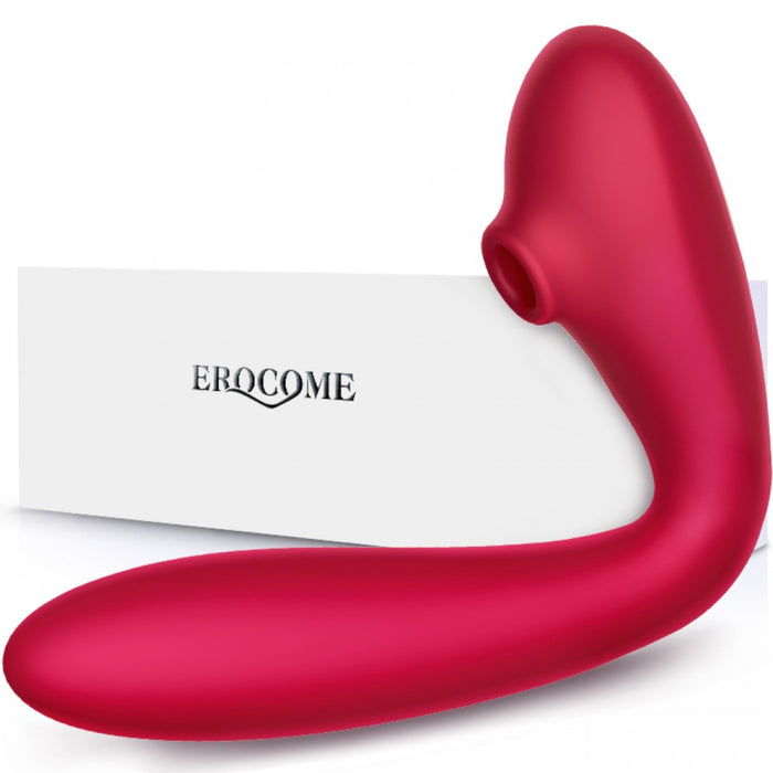 Erocome Andromeda 2-IN-1 Clit Sucking G-spot Warming Vibrator Red